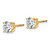 14k Yellow Gold 2 ctw Lab Grown Diamond VS/SI+ G+ Round 4 Prong Standard Wt Screwback Stud Earrings - EM-ADF27FF5-1563