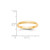 14k Yellow Gold 2.5mm Lightweight Half Round Wedding Band Size 10