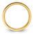 14k Yellow Gold 2.5mm Standard Weight Flat Comfort Fit Wedding Band Size 6