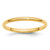 14k Yellow Gold 2mm Half-Round Wedding Band Size 4