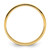 14k Yellow Gold 2mm Lightweight Flat Wedding Band Size 14