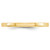 14k Yellow Gold 2mm Lightweight Flat Wedding Band Size 8.5
