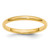14k Yellow Gold 2mm Lightweight Half Round Wedding Band Size 4.5