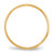 14k Yellow Gold 2mm Lightweight Half Round Wedding Band Size 7