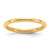 14k Yellow Gold 2mm Standard Weight Comfort Fit Wedding Band Size 8.5