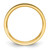 14k Yellow Gold 2mm Standard Weight Flat Comfort Fit Wedding Band Size 5