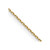 14K 16 inch .8mm Diamond-cut Cable with Lobster Clasp Chain
