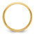 14k Yellow Gold 3mm Half Round with Edge Wedding Band Size 9.5