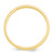14k Yellow Gold 3mm Half-Round Wedding Band Size 4