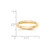 14k Yellow Gold 3mm Half-Round Wedding Band Size 6.5