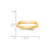 14k Yellow Gold 3mm Lightweight Comfort Fit Wedding Band Size 8