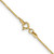 14K 16 inch .9mm Box with Spring Ring Clasp Chain