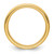 14k Yellow Gold 3mm Milgrain Half Round Comfort Fit Wedding Band Size 5.5