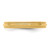 14k Yellow Gold 3mm Milgrain Half Round Comfort Fit Wedding Band Size 5.5