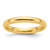 14k Yellow Gold 3mm Standard Weight Comfort Fit Wedding Band Size 6