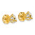 14k Yellow Gold 4 ctw Lab Grown Diamond VS/SI+ G+ Round 3 Prong Heavy Wt. Stud Earrings