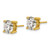 14k Yellow Gold 4 ctw Lab Grown Diamond VS/SI+ G+ Round 4 Prong Heavy Wt. Stud Earrings