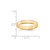 14k Yellow Gold 4mm Flat with Step Edge Wedding Band Size 9.5