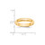 14k Yellow Gold 4mm Half-Round Wedding Band Size 9.5