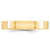 14k Yellow Gold 4mm Lightweight Flat Wedding Band Size 4.5
