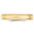 14k Yellow Gold 4mm Milgrain Half Round Wedding Band Size 11