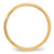 14k Yellow Gold 4mm Milgrain Half Round Wedding Band Size 4.5
