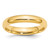 14k Yellow Gold 4mm Standard Weight Comfort Fit Wedding Band Size 6.5