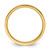 14k Yellow Gold 4mm Standard Weight Flat Comfort Fit Wedding Band Size 13