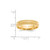 14k Yellow Gold 5mm Double Milgrain Comfort Fit Wedding Band Size 6
