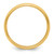 14k Yellow Gold 5mm Half Round with Edge Wedding Band Size 8