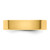 14k Yellow Gold 5mm Lightweight Flat Wedding Band Size 5
