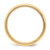 14k Yellow Gold 5mm Milgrain Half Round Wedding Band Size 10