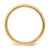 14k Yellow Gold 5mm Milgrain Half Round Wedding Band Size 14