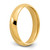 14k Yellow Gold 5mm Standard Weight Comfort Fit Wedding Band Size 4