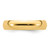14k Yellow Gold 5mm Standard Weight Comfort Fit Wedding Band Size 7.5