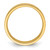 14k Yellow Gold 5mm Standard Weight Flat Comfort Fit Wedding Band Size 10.5