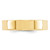 14k Yellow Gold 5mm Standard Weight Flat Comfort Fit Wedding Band Size 13