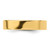 14k Yellow Gold 5mm Standard Weight Flat Comfort Fit Wedding Band Size 13