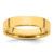 14k Yellow Gold 5mm Standard Weight Flat Comfort Fit Wedding Band Size 6