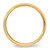 14k Yellow Gold 6mm Beveled Edge Comfort Fit Wedding Band Size 9