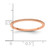10K Rose Gold 1.2mm Milgrain Stackable Band Size 5