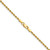 14K 16 inch 1.75mm Diamond-cut Rope with Lobster Clasp Chain