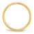 14k Yellow Gold 6mm Knife Edge Comfort Fit Wedding Band Size 6