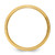 14k Yellow Gold 6mm Lightweight Comfort Fit Brushed Satin Line Edge Wedding Band Size 8.5