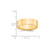 14k Yellow Gold 6mm Lightweight Flat Wedding Band Size 13