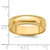 14k Yellow Gold 6mm Milgrain Half Round Wedding Band Size 8