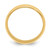 14k Yellow Gold 6mm Milgrain Half Round Wedding Band Size 9.5