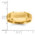 14k Yellow Gold 6mm Standard Weight Comfort Fit Brushed Satin with Polished Beveled Edge Wedding Band Size 11