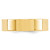 14k Yellow Gold 6mm Standard Weight Flat Comfort Fit Wedding Band Size 8