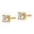 14k Yellow Gold 7/8 ctw Lab Grown Diamond VS/SI+ G+ Round 4 Prong Heavy Wt. Stud Earrings